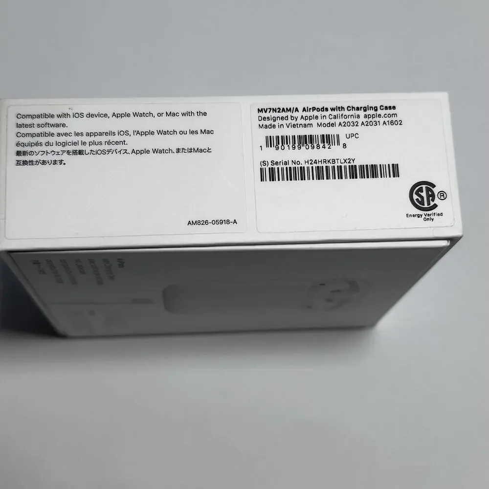 Original Apple AirPod **** EMPTY BOX ONLY ***** - NO AIRPODS - NO CHARGING CASE